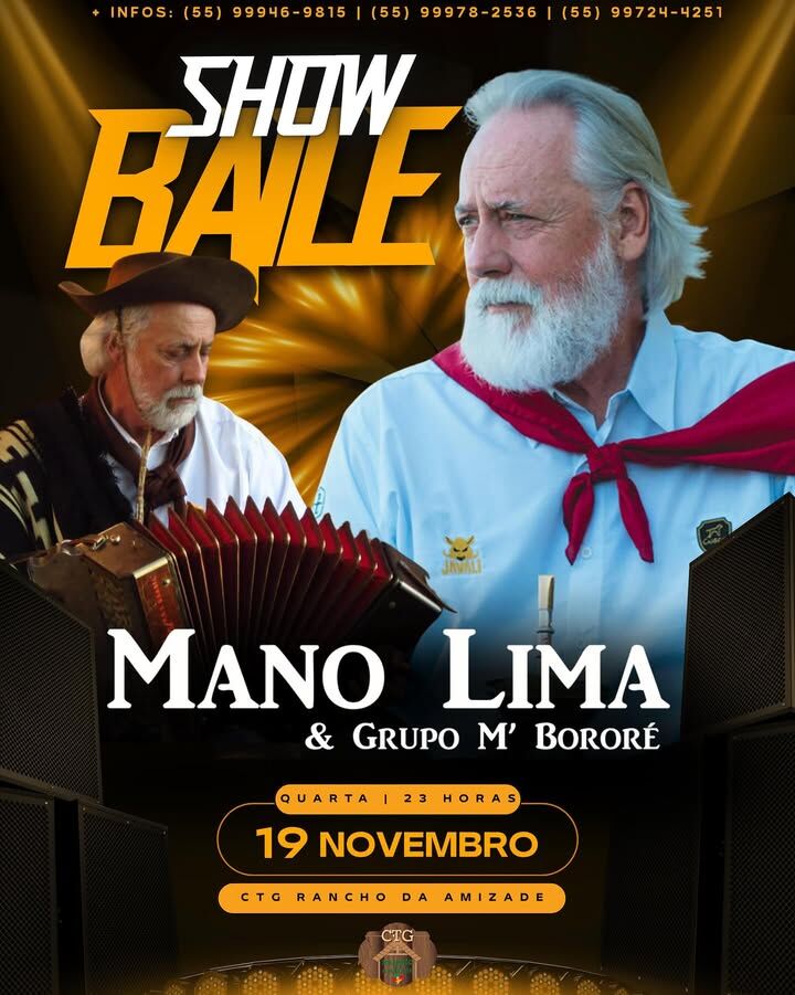 Show Baile: Mano Lima & Grupo M' Bororé