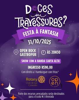 Doces ou Travessuras? Festa à Fantasia