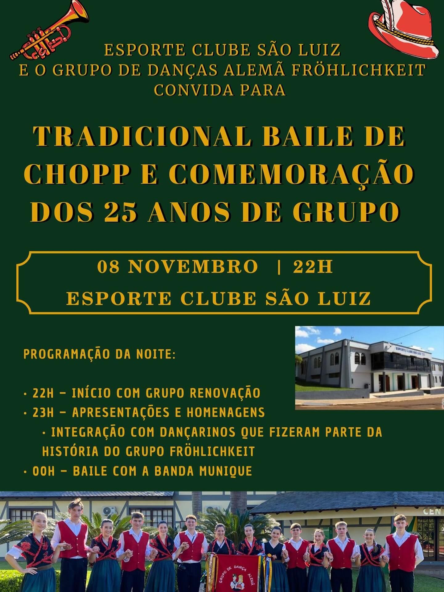 Tradicional Baile de Chopp e Comemoração dos 25 anos de Grupo