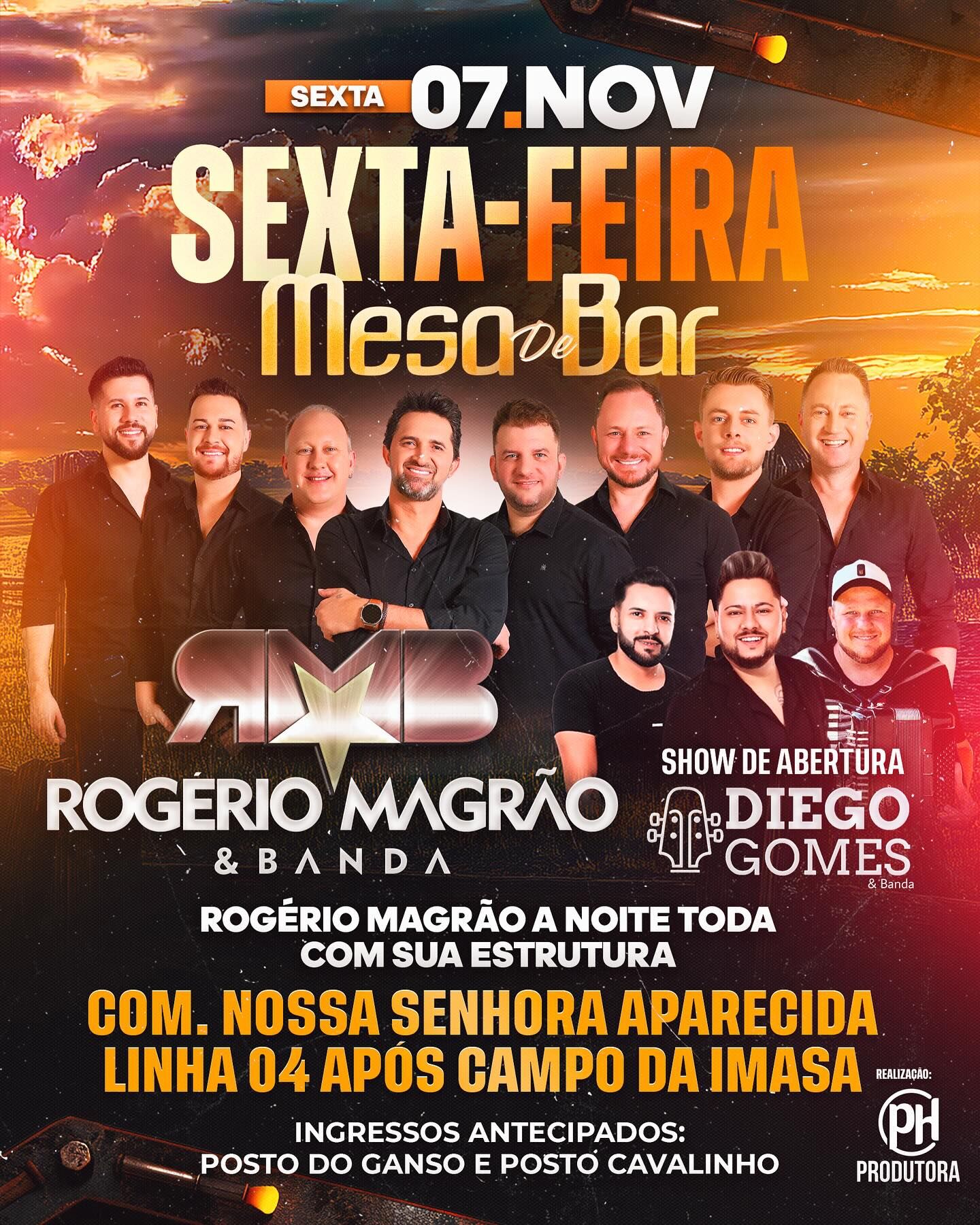 Sexta-Feira Mesa de Bar | Rogério Magrão & Banda