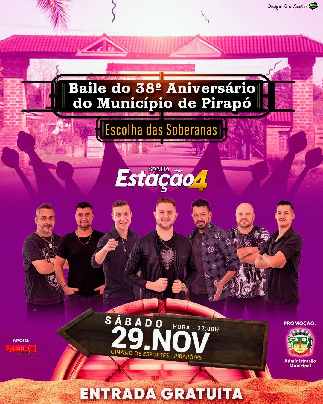 Baile do 38º Aniversário do Município de Pirapó