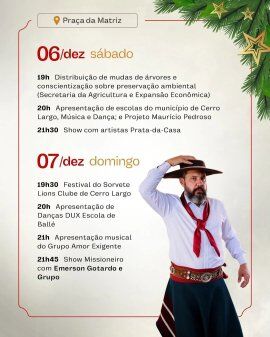 Natal Luz Missioneiro 2025 - Dias 06/12 e 07/12