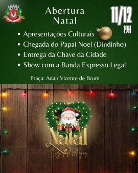 Abertura do Natal