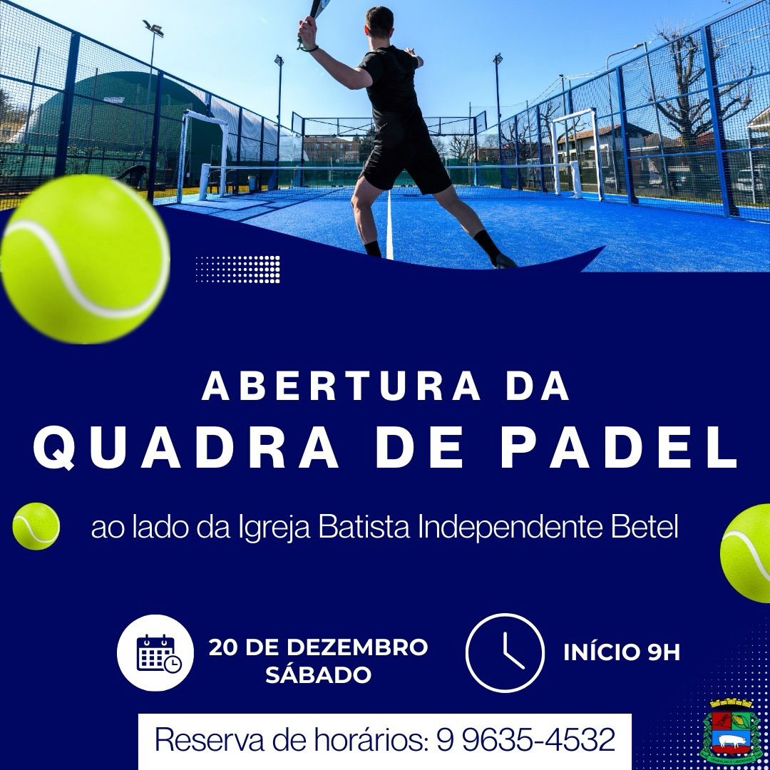 Abertura da Quadra de Padel