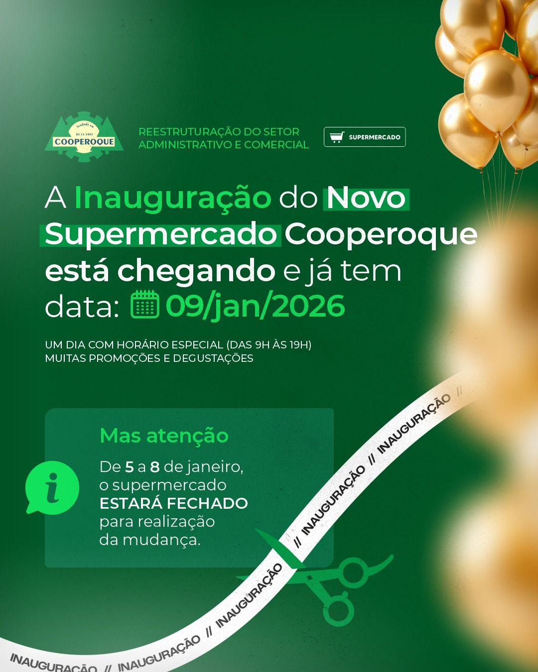 Inauguração do Novo Supermercado Cooperoque