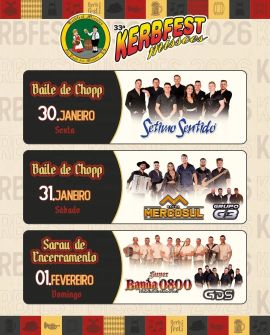 Baile de Chopp com Sétimo Sentido  - 33ª Kerbfest Missões