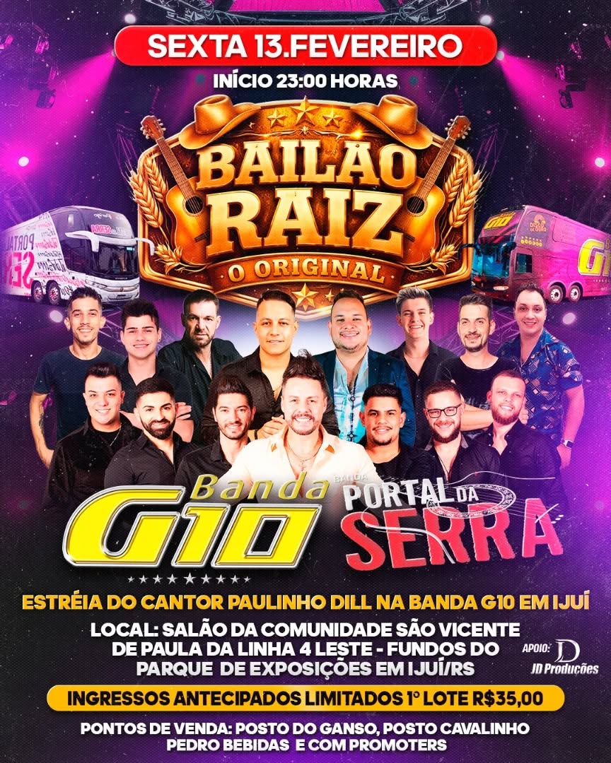 Bailão Raiz - O Original (Banda G10 / Portal da Serra)