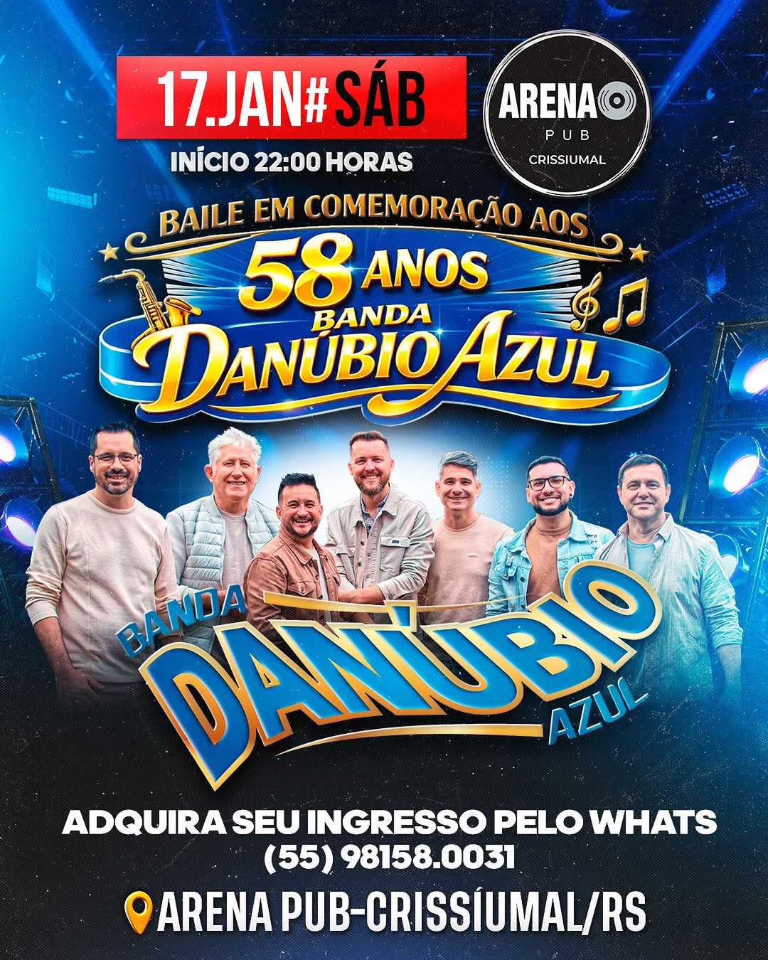 Baile em Comemoração aos 58 Anos - Banda Danúbio Azul