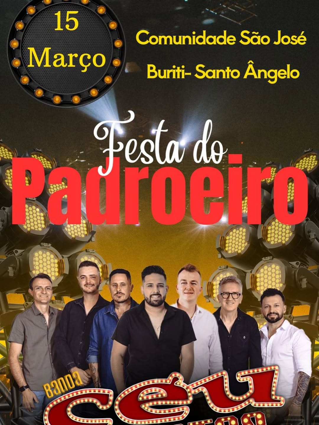 Festa do Padroeiro com Banda Céu e Cantos