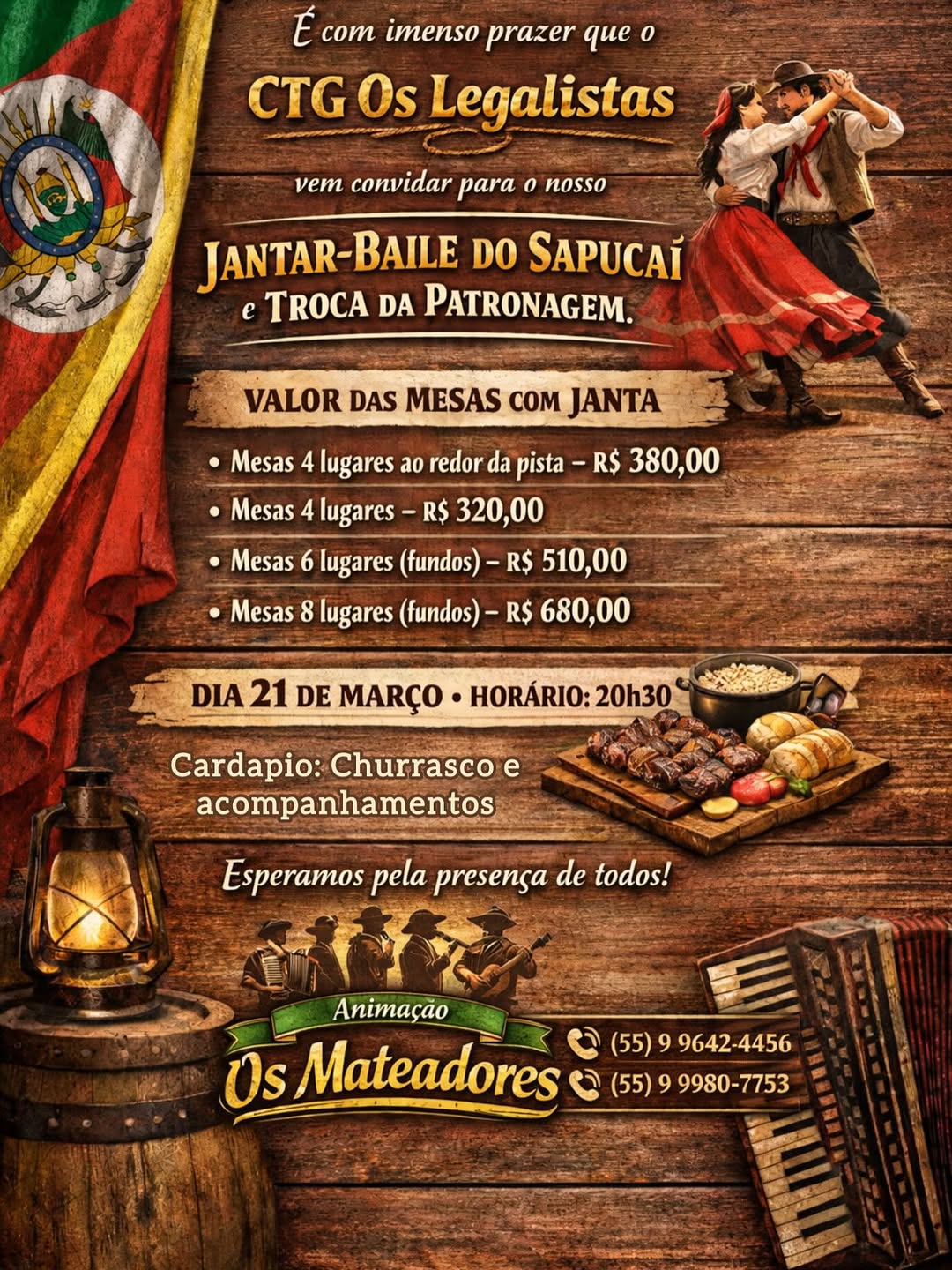 Jantar-Baile do Sapucaí e Troca da Patronagem