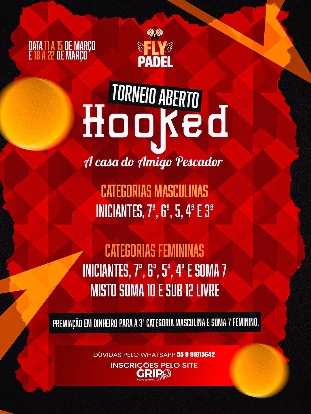 Torneio Aberto Hooked - Fly Padel - Semana II