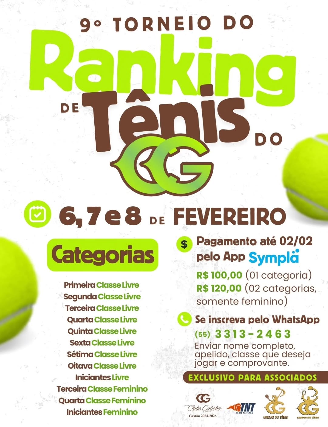 9º Torneio de Ranking de Tênis do Clube Gaúcho