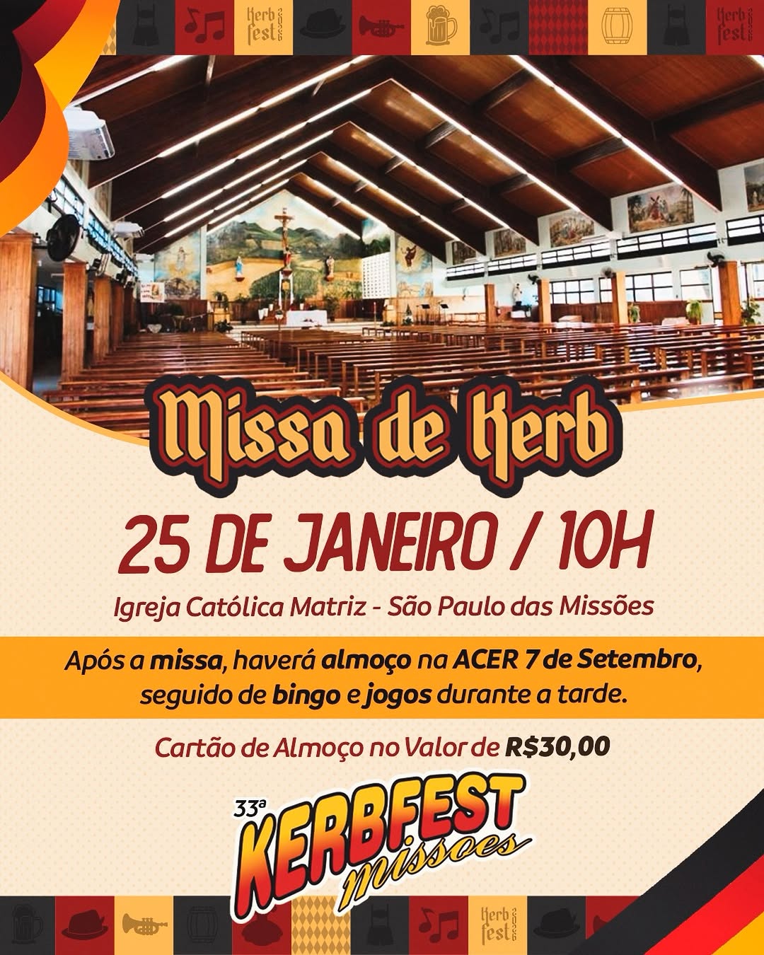 Missa de Kerb - 33ª Kerbfest Missões
