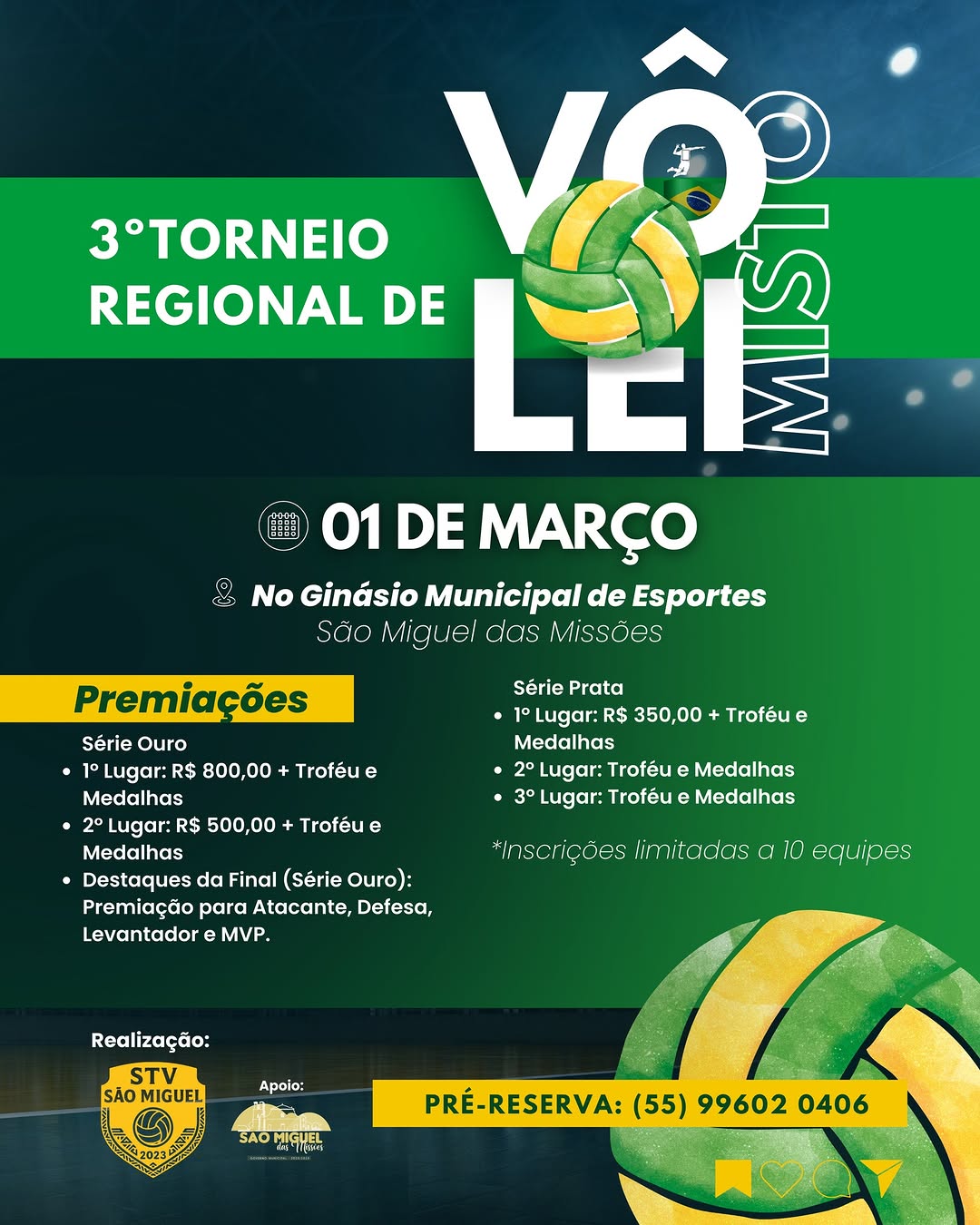 3º Torneio Regional de Vôlei - São Miguel das Missões