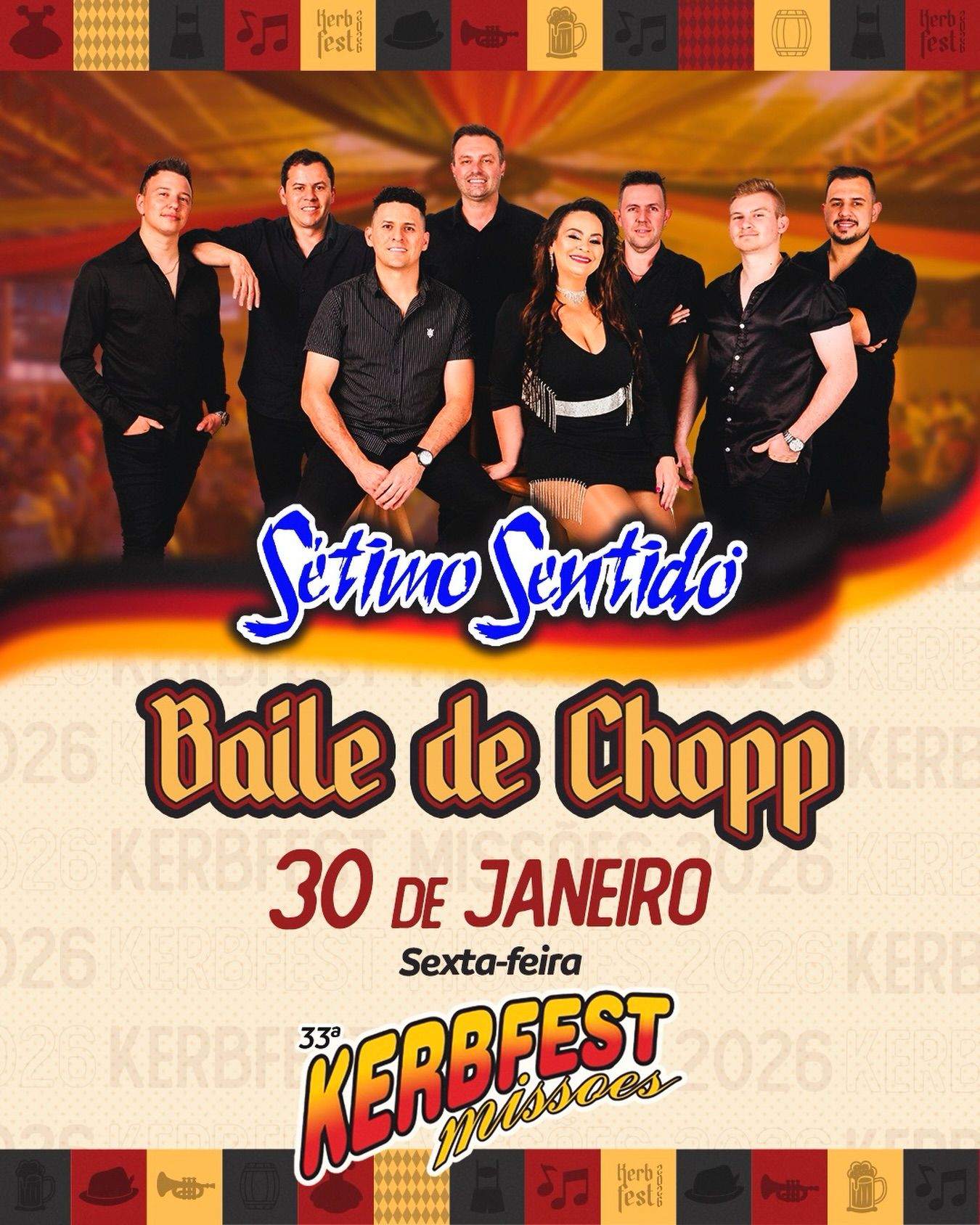 Baile de Chopp com Sétimo Sentido  - 33ª Kerbfest Missões