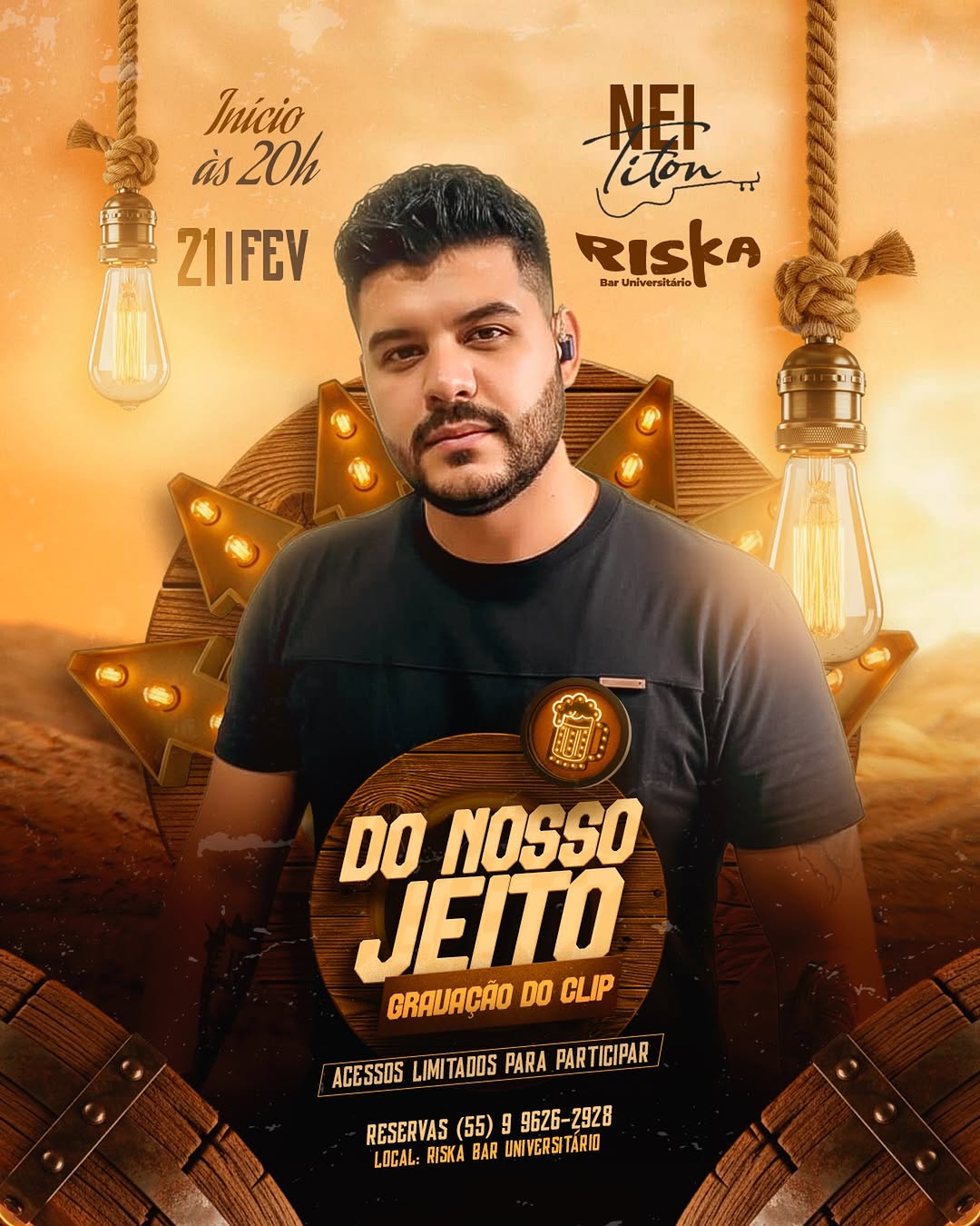 Do Nosso Jeito - Gravação do Clipe com Nei Titon