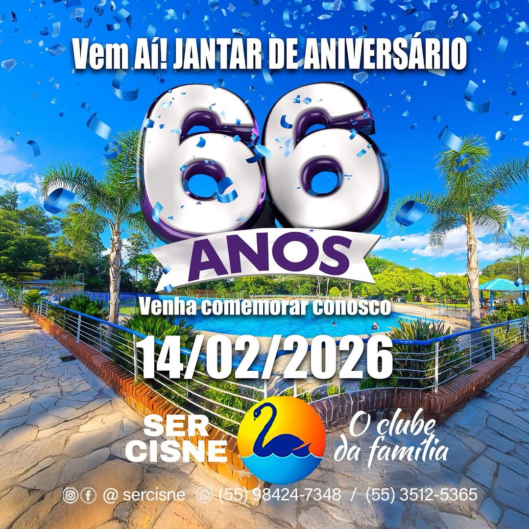 Jantar de Aniversário - 66 Anos Ser Cisne