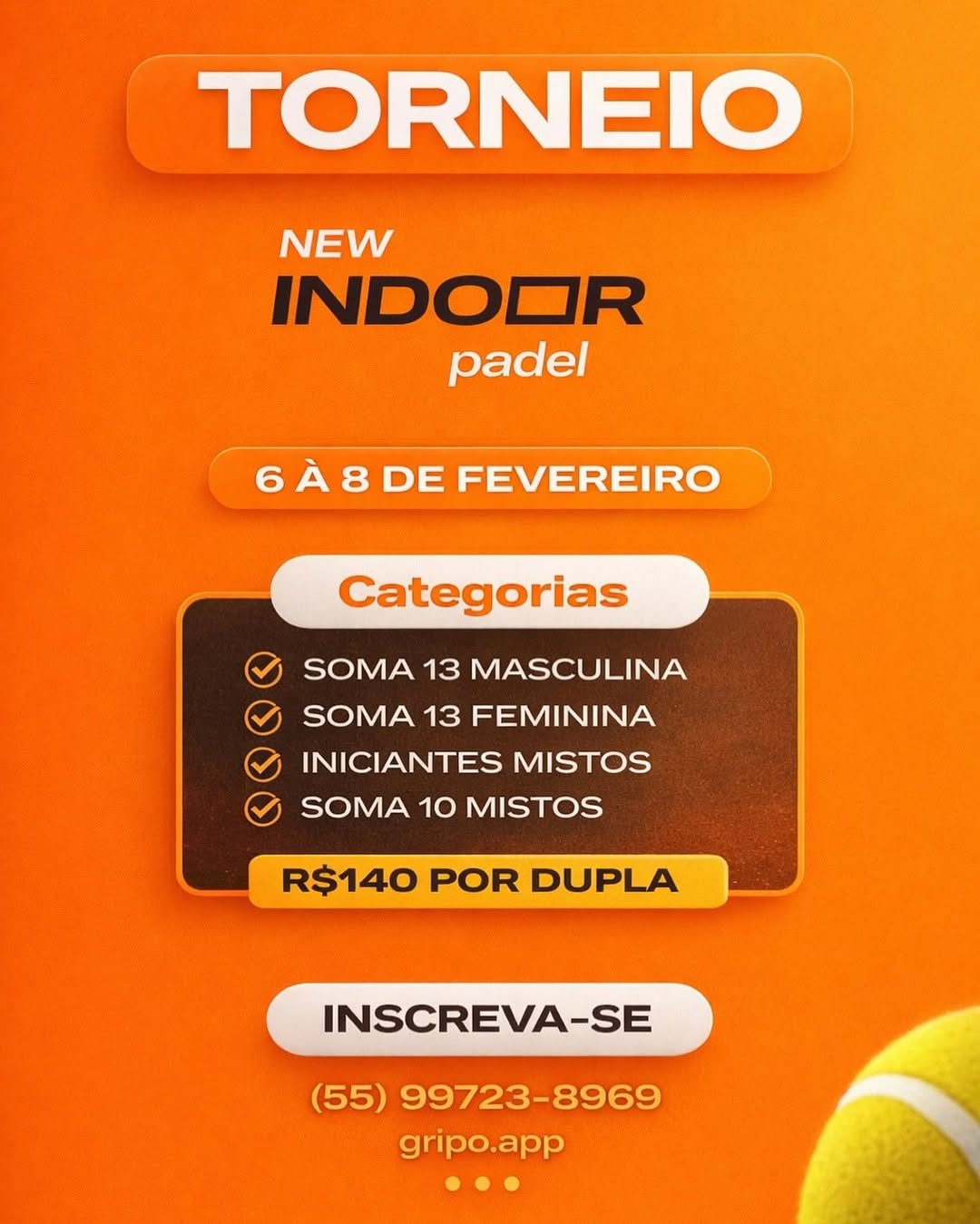Torneio New Indoor Padel