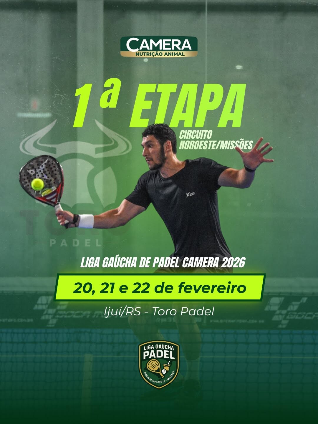 1ª Etapa - Liga Gaúcha de Padel Camera 2026 (Circuito Noroeste/Missões)