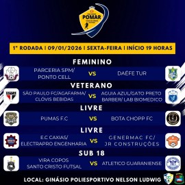 Noite dos Campeões - 1ª Rodada da Taça Cidade Pomar