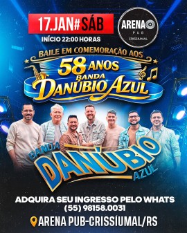 Baile em Comemoração aos 58 Anos - Banda Danúbio Azul