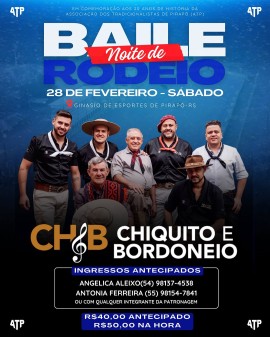 Baile com Chiquito e Bordoneio - Baile Noite de Rodeio
