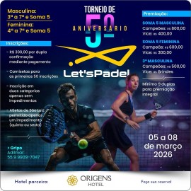 Torneio de 5º Aniversário Let's Padel