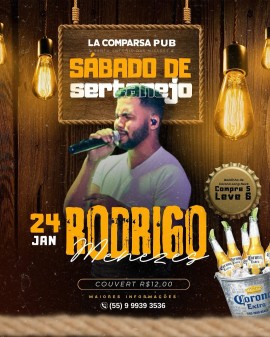 Sábado de Sertanejo com Rodrigo Menezes