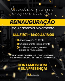 Reinauguração da Academia Movimento