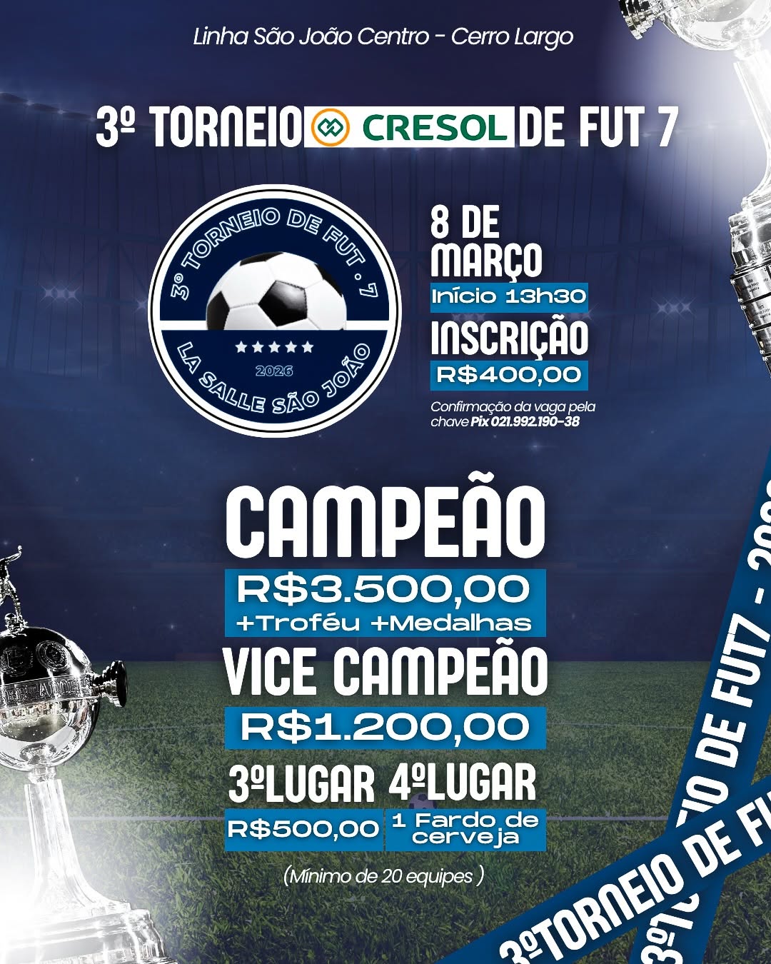 3º Torneio Cresol de Fut 7