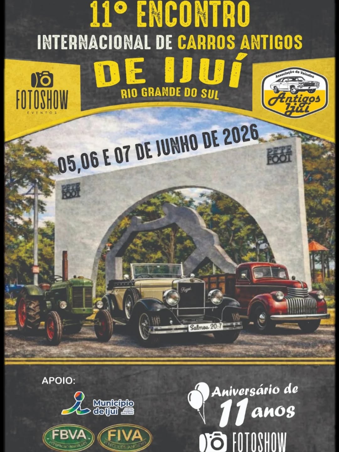 11º Encontro Internacional de Carros Antigos de Ijuí