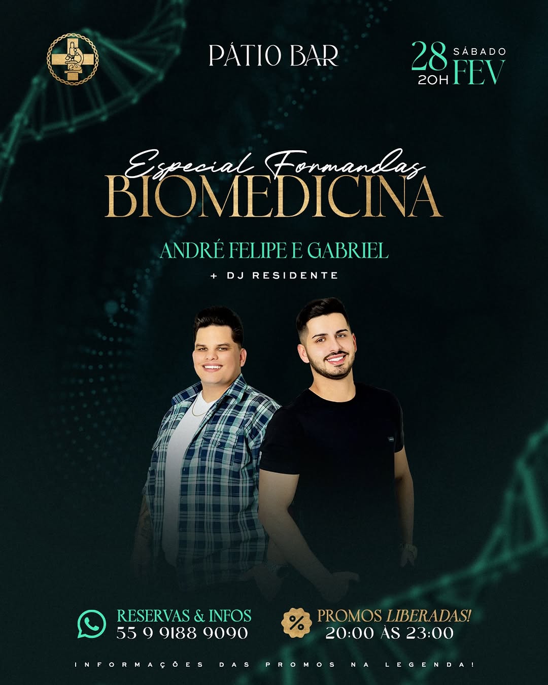 Especial Formandas de Biomedicina - André Felipe & Gabriel | Pátio Bar