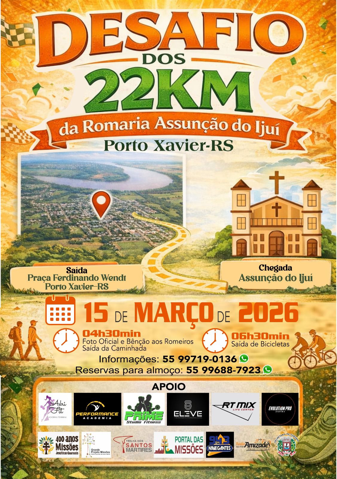 Desafio dos 22KM da Romaria Assunção do Ijuí