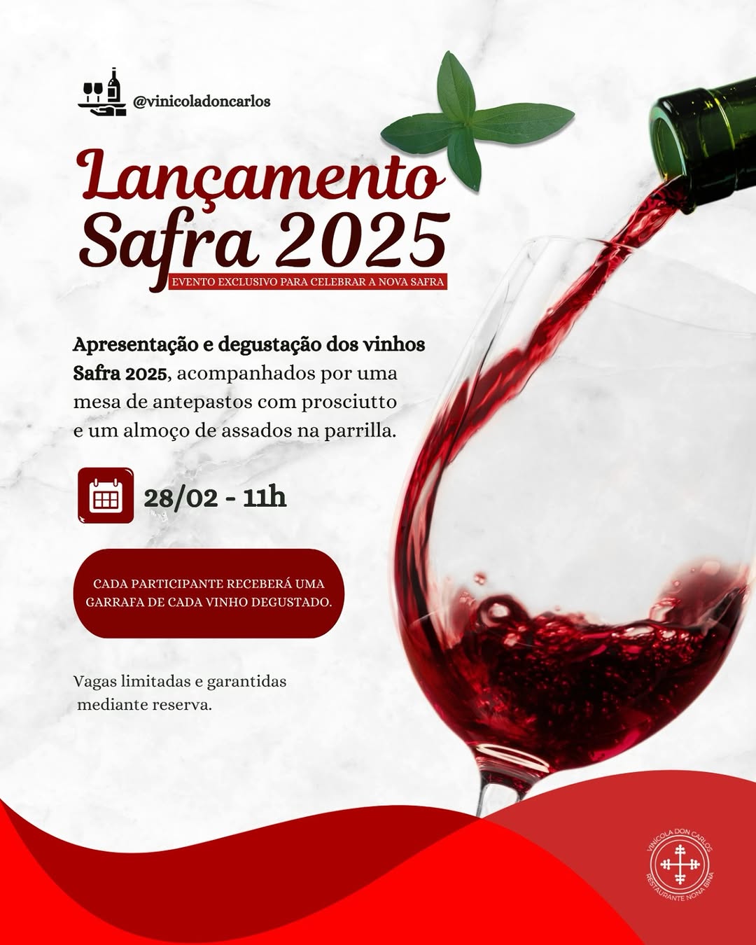 Lançamento Safra 2025 – Vinícola Don Carlos