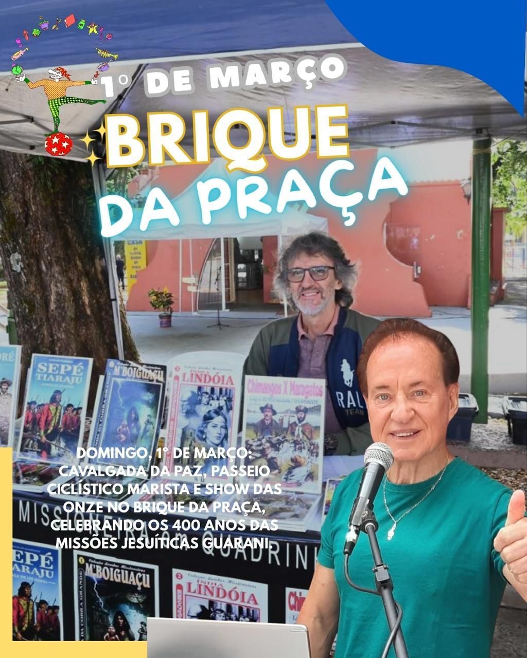 Brique da Praça - Passeio Ciclístico Marista e 18ª Cavalgada da Paz