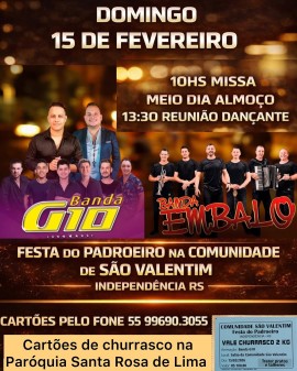 Festa do Padroeiro - Comunidade de São Valentim