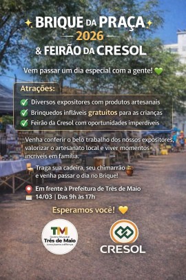Brique da Praça 2026 & Feirão da Cresol