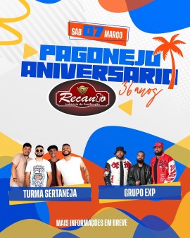 Pagonejo Aniversário Recanto - 36 anos