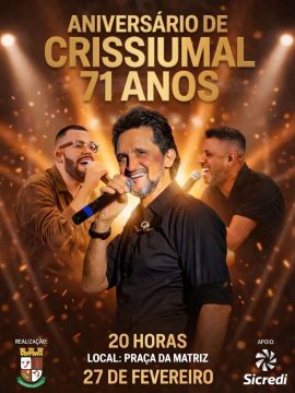 Aniversário de Crissiumal - 71 anos: Rogério Magrão e Borges e Dedeu