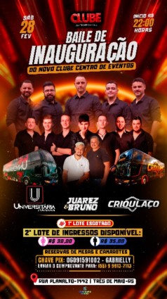 Baile de Inauguração - Clube Centro de Eventos