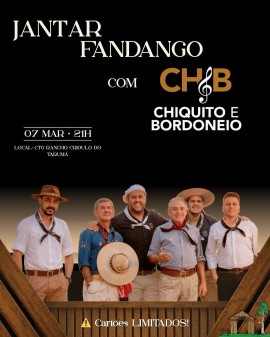Jantar Fandango com Chiquito e Bordoneio