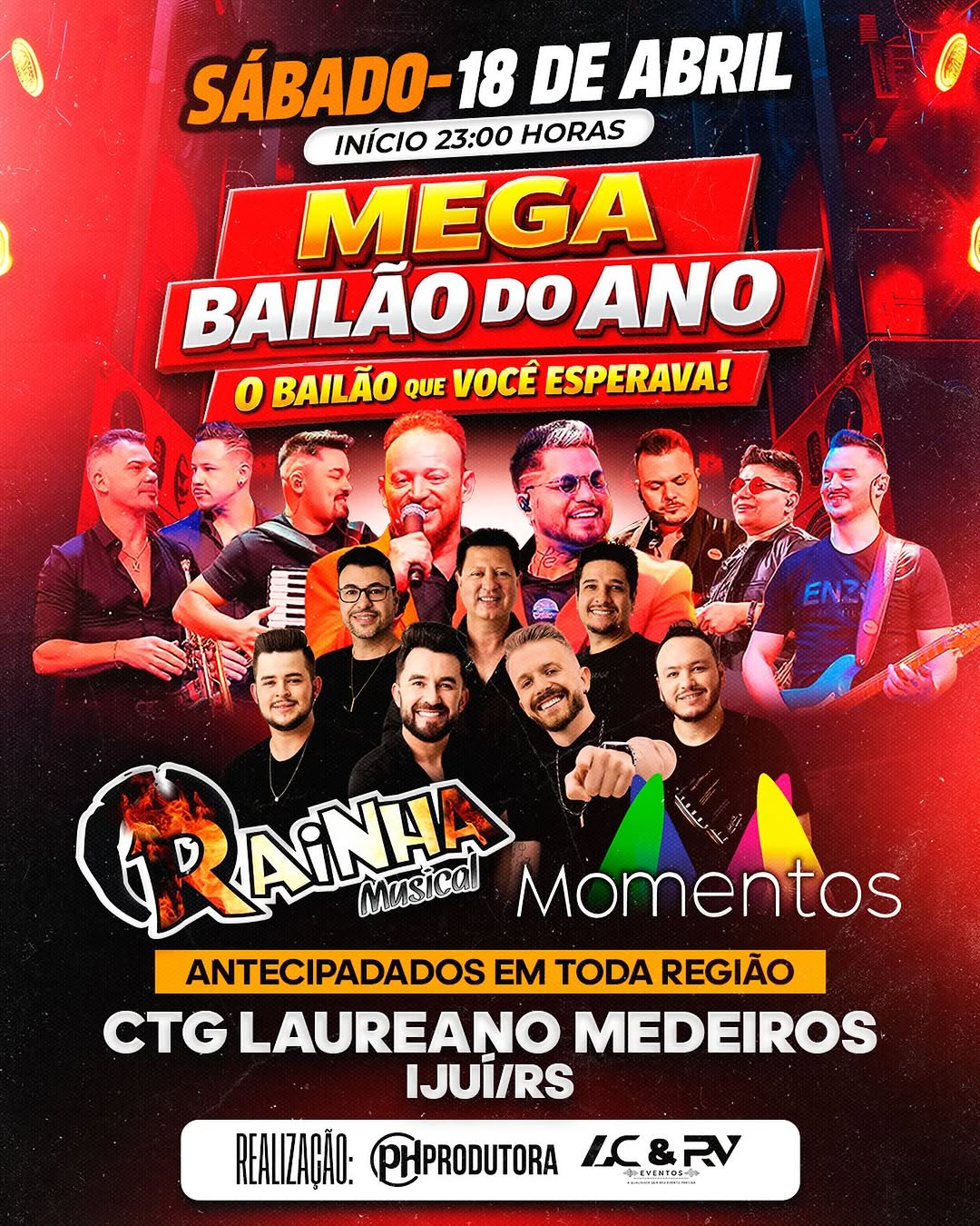 Mega Bailão do Ano - Rainha Musical e Grupo Momentos