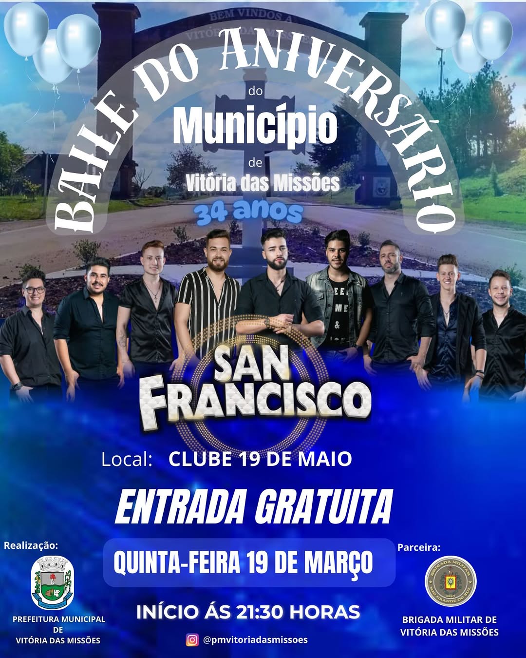 Baile de Aniversário de Vitória das Missões - 34 anos