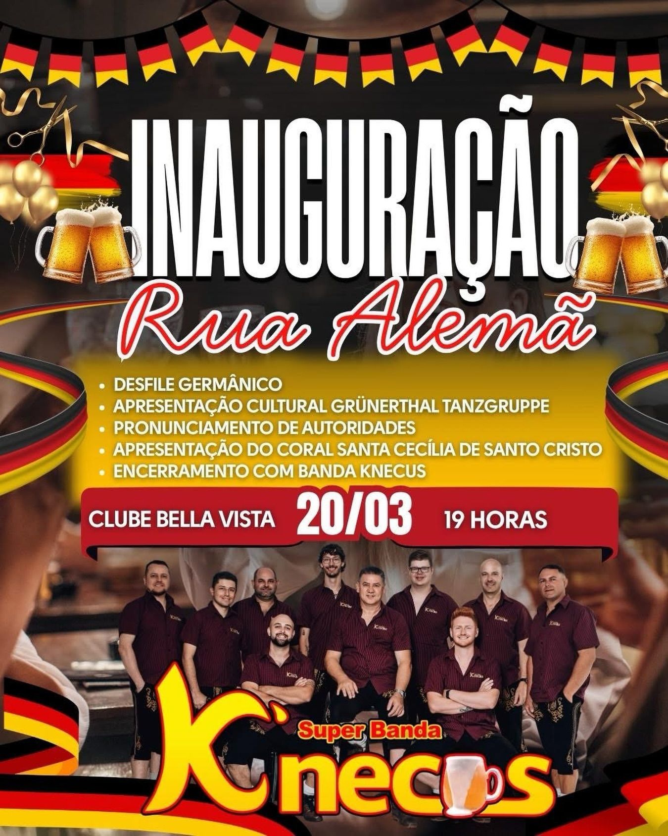 Inauguração da Rua Alemã
