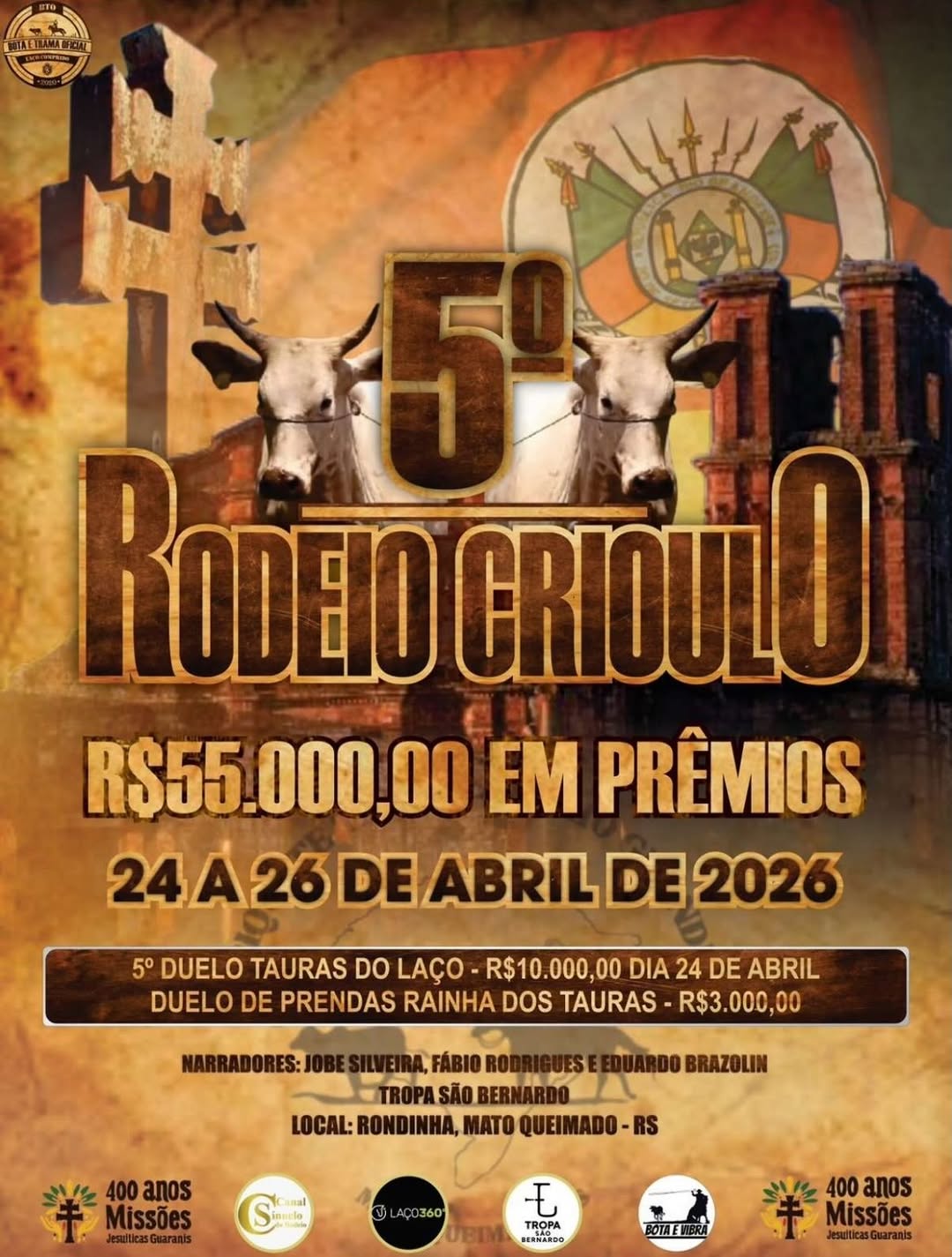 5º Rodeio Crioulo do Piquete Tauras do Rio Grande