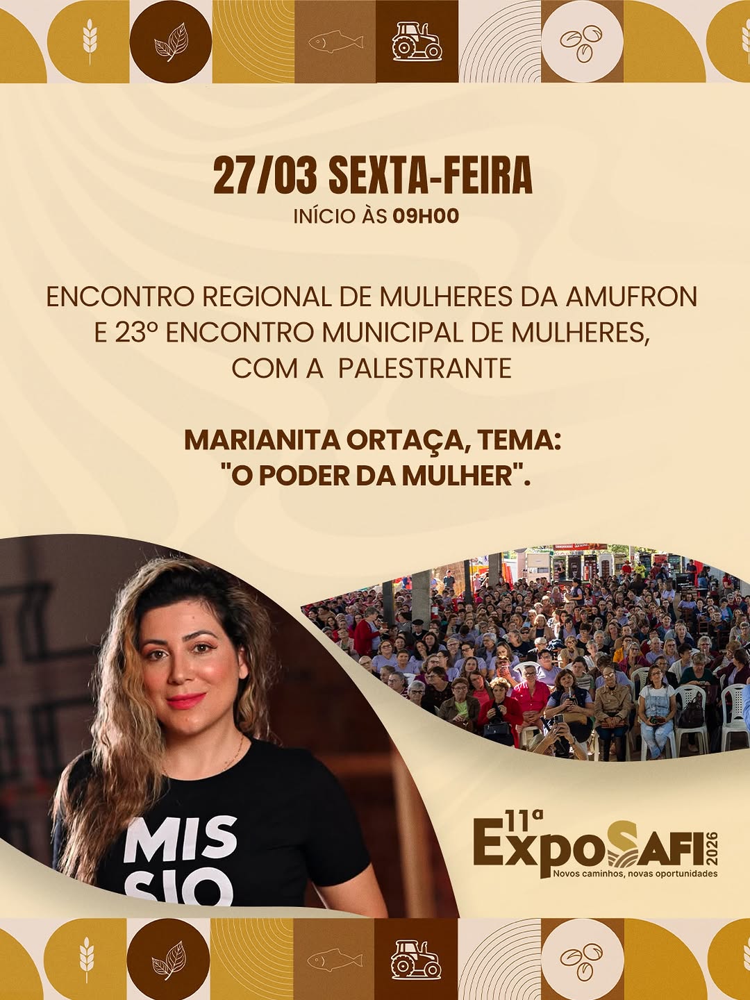 Encontro Regional e 23º Encontro Municipal de Mulheres - ExpoSafi 2026