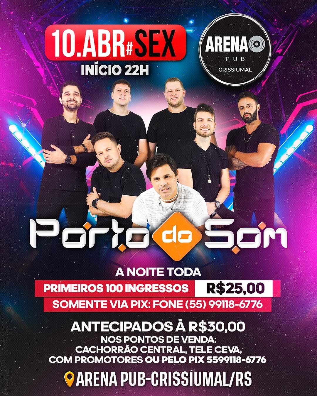 Porto do Som na Arena Pub Crissiumal