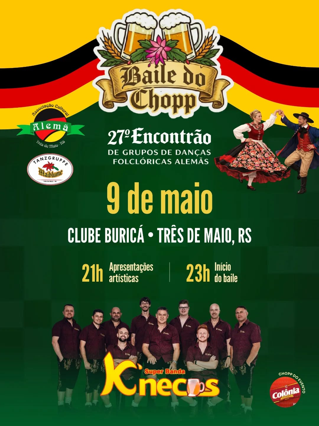 Baile do Chopp - 27º Encontrão de Grupos de Danças Folclóricas Alemãs