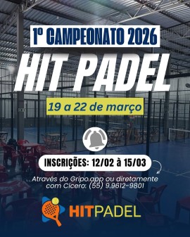 1º Campeonato 2026 - Hit Padel