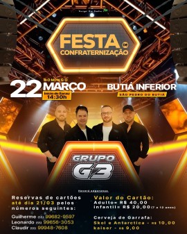 Festa de Confraternização - Vila Butiá Inferior
